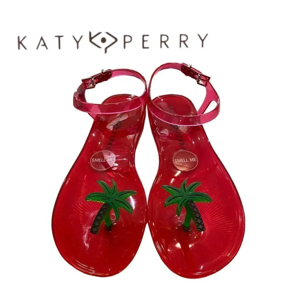 NEW in Box Katy Perry The Geli Palm Tree Sandals 6 7 8 9 10 11